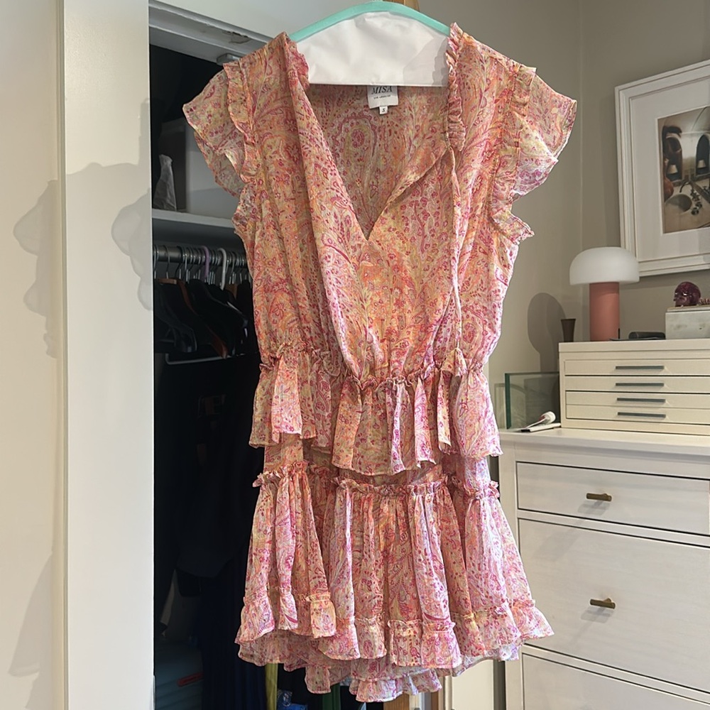 Misa LA Paisley Pink Dress